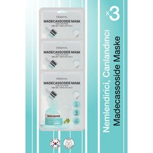 Dermal Kuru ve Yorgun Ciltler Için Nemlendirici ve Canlandırıcı Madecassoside Kore Maskesi 23 gr 3 Adet