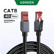 Ugreen 55191 NW323 Cat8 2000MHZ 4K 8k 40GB/S Yüksek Ağ Hızı Frp Ethernet Kablosu 8metre