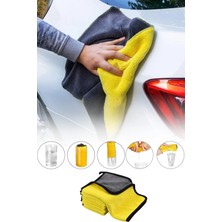 Tonkut Yünlü Mikro Fiber Araba Yıkama ve Temizlik Bezi – 30×30 cm Nano Teknoloji Toz Bezi