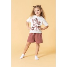 Cantoy Kız Çocuk Actually Can Çiçekli Baskılı Takım