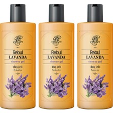 Rebul Lavanta Duş Jeli 500 ml 3 Adet Paraben İçermeyen Lavanta Kokusuyla Ferahlatır