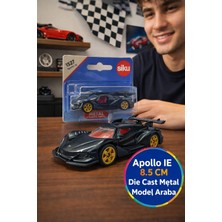 Toyfest Siku Apollo Ie Koleksiyon Araba Modeli Metal Döküm Süper Spor Araç Açılır Kapı Siyah 8.5 cm