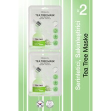 Dermal Kuru ve Yorgun Ciltler Için Nemlendirici ve Canlandırıcı Çay Ağacı Kore Maskesi 23 gr 2 Adet