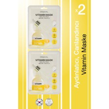 Dermal Kuru ve Yorgun Ciltler Için Nemlendirici ve Canlandırıcı Vitamin Kore Maskesi 23 gr 2 Adet