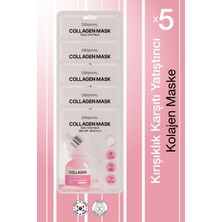 Dermal Kuru ve Yorgun Ciltler Için Nemlendirici ve Canlandırıcı Kolajen Kore Maskesi 23 gr 5 Adet