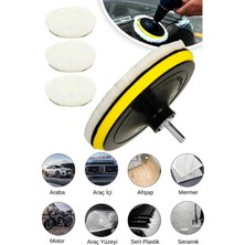 Tonkut 10 cm Araba Parlatma & Cila Seti Polisaj Süngeri Pasta Cila Temizleme ve Parlatıcı Sünger