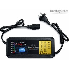 36V 20A Elektrikli Bisiklet Şarj Cihazı Hızlı Şarj Adaptörü LED Göstergeli