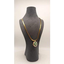 Tılsım Accesories Madalyon Gold Çelik Kolye