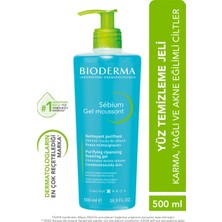 Bioderma Sebium Foaming Gel Yağlı ve Akneli Ciltler Için Arındırıcı Temizleme Jeli 500 ml