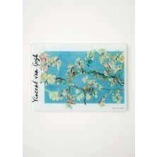 Bella Maison Van Gogh Almond Blossom Cam Kesme Tahtası (35X25 Cm)