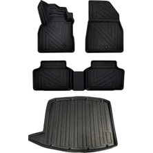 Volkswagen Golf 6 2009-2012 Uyumlu 4d Premium Paspas ve Bagaj Havuzu Seti Bizymo