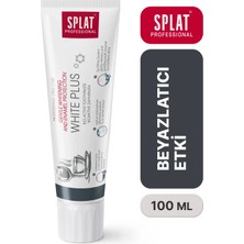SPLAT White Plus Diş Macunu - Beyazlatıcı florürlü, kahve çay tütün lekelerine karşı, 100 ml