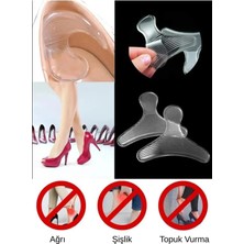 Tonkut Ayakkabı Vurma Önleyici T Şekilli Silikon 2’li Set Topuk Koruyucu ve Daraltma Pedi