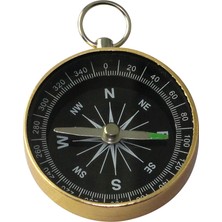 Zenvia Mini Paslanmaz Alüminyum Pusula G44-2B Gold