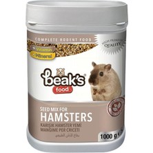 Beak's Karışık Hamster Yemi 1000 gr Vitamin Destekli Doğal İçerik ile Dengeli Beslenme