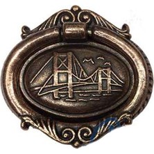 Zenvia Dekoratif Zamak Sarkaç - Büyük, Kulp, Eskitme, 1 Adet