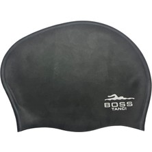 Bosstancı Uzun Saç Silikon Yüzücü Bonesi Havuz Deniz Yüzücü Bone Topuz Bone