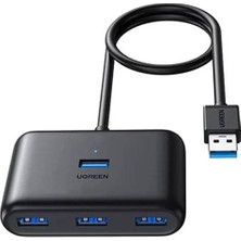 Ugreen 15697 CM688 USB 3.2 To 4xusb-A Port Gen 1 USB Hub Çoklayıcı Dönüştürücü Siyah 1metre