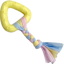 EuroDog Puppy Üçgen Diş Kaşıma Köpek Oyuncağı Sarı 19 Cm