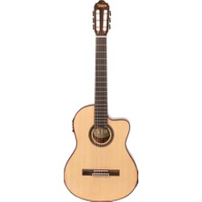 Valencia VC704CE Elektro Klasik Gitar Cutaway 4/4 Naturel