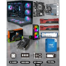 Symoon I5 14400F 16GB Ram 1tb Nvme Rtx 5060Tİ 16GB Ekran Kartlı Gameload Onxy Akvaryum Kasalı Gaming Pc