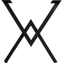 Rafburada 1 Takım Çift V Masa Ayağı