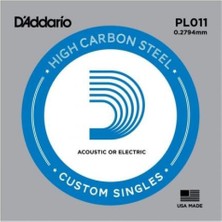 D'Addario D’addario XSPL011 Elektro ve Akustik Tek Tel – E (Mi), Xs Yüksek Karbonlu Çelik