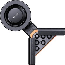 Lenyes CR210 360 Dönebilen V Köşeli Magnetik Araç Içi Telefon Tutucu Siyah