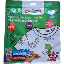 Carioca Boyanabilir Tişört 4-5 Yaş -Keçeli Kalem Hediyeli