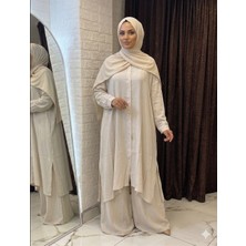 Ashilda Viskon Karışımlı Standart Beden Rahat Kalıp Tesettür Ikili Takım