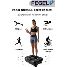 Fegel FG-962 Titreşimli Spor ve Egzersiz Aleti – 99 Kademe, Uzaktan Kumandalı, Direnç BANTLI,120 kg