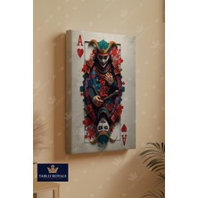 Tablo Royale Kupa As Samuray Tarzında Joker Kanvas Tablo - Salon Tablo - Ofis Tablo