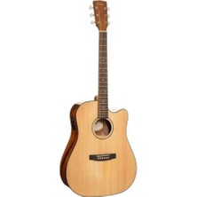 Cort EARTH60CE Nat Elektro Akustik Gitar