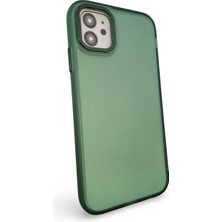 Epro iPhone 11 Uyumlu Mat Yüzeyli Tam Korumalı Metal Tuşlu Kamera Koruma Çıkıntılı Sert Esnek Lüks Kılıf