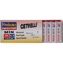 Mikro 2B Cetvelli Kalem Ucu 75 mm 0.5 - 24 Tüp Sarf Malzemeler İçin Özel Kalite