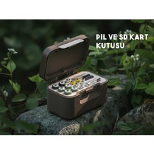 3D Snaxx Pratik Pil ve Sd Kart Organizer Kutusu – Darbelere Dayanıklı, Güvenli Saklama Çözümü 12X8X8 cm