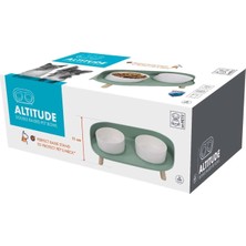 M-Pets Altitude 2'li Kedi ve Köpek Mama Kabı Standı 2X450 ml