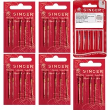 Singer Ev Tipi Aile Dikiş Makine İğnesi Seti 6 Farklı Numarada Dikiş İğnesi İçerir