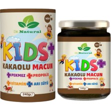 Dr. Natural Kids Kakaolu Çocuk Macunu Arı Sütü Propolis Pekmez ve Vitamin 240 Gr.