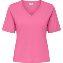 Jdy Jdyrex % 100 Pamuk Regular Fit V Yaka T Shirt Bayan T Shirt 15352294