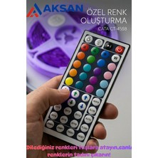 Cata CT-4558 5 Metre Rgb Şerit LED Kumandalı Adaptörlü Tak Çalıştır Tam Set (Tv Arkası/oyuncu Odası)
