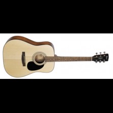 Cort AD810OPW Akustik Gitar, Open Pore, Çok Renkli, Taşıma Çantası ile Dreadnought Model
