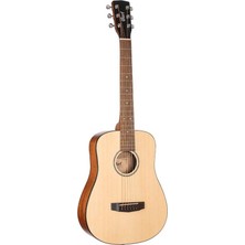 Cort Ad Mini Opw Akustik Gitar, 3/4, Çantalı, Open Pore