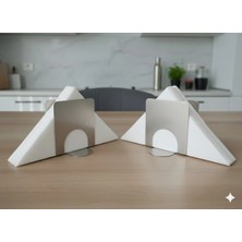 Baykush Minimalist Tasarım 304 Paslanmaz Çelik Peçetelik 2 Adet Lüks Saten Dokulu & Paslanmaz Metalik Tek Ebat Çelik 10 x 10