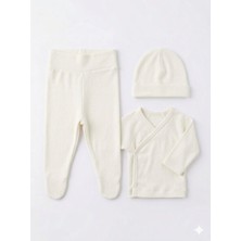 CiccimBaby Ciccim Baby 3lü Set Zıbınlı Modal Ekru