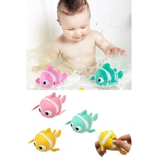 Tonkut Kurmalı Sevimli Banyo ve Havuz Oyuncağı Yüzen Balık Banyo Arkadaşı Suda Yüzen Palyaço Balığı 1 Adet