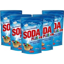 Soda Plus Çamaşır Sodası 2,5 kg 5'li Paket 99 Yıkama Standart Koku ile Ultra Temizlik Sağlar