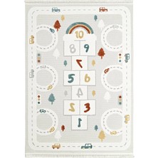 Halı Sepeti Minika Serisi EN158 Yumuşak Dokulu Hav Toz Yapmayan Figürlü Çocuk Odası Halısı