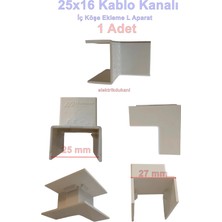 Mutlusan 25X16 Kablo Kanalı Iç Köşe Plastik Beyaz