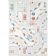 Halı Sepeti Minika Serisi EN134 Yumuşak Dokulu Hav Toz Yapmayan Figürlü Çocuk Odası Halısı